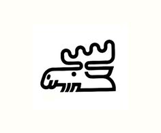 Koichi Imakita for Nipon Kynol 1980 Osaka #deer #logos #trademark #branding #icon #alces #identity #vintage #moose #logo #animal