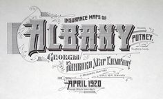 Incredible vintage typography from Sanborn Map Company #type