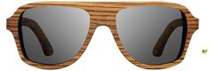 Shwood | Ashland | Zebrawood | Wooden Sunglasses #glasses #wooden #zebrawood #sunglasses #wood #shwood #ashland