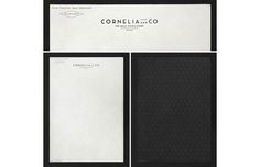 cornelia identity by Oriol gil www.mr cup.com #oriol #gil #cornelia #branding #id #stationery #letterhead