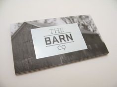 The Barn Co. | Lovely Stationery #type #card #blackandwhite #business