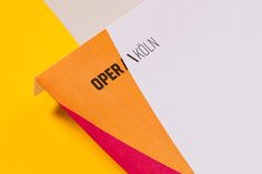 Oper koeln branding logo colorful design stationery corporate design by Formdusche Berlin Germany mindsparkle mag opera color graphic design