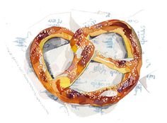 pretzel illustration