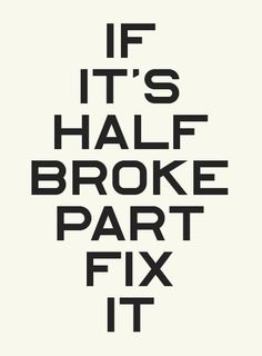 half broke #typography