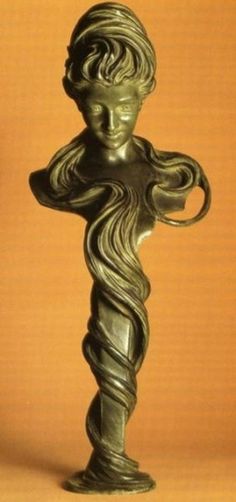 Bust of a Woman by Alphonse Mucha #bronze #bust #sculpture #mucha