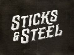 Graphic design inspiration blog #steel #design #graphic #stick #poster #typography