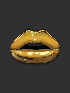 Goldies #lips #tumblr #gold
