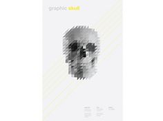 Victor van Gaasbeek • Graphic designer • Illustrator • Graphic Skull #skull #pixels #poster #sliced