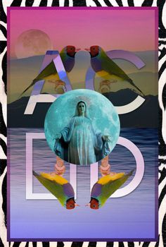 Posters Benny Moore #water #mary #acid #bird #poster #type #colour #moon