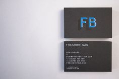 FreshBritain Business Card #card #black #blue #business