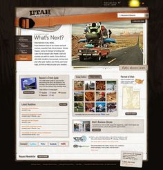 Utah.Travel on the Behance Network #struck #creative #utah #webdesign #layout