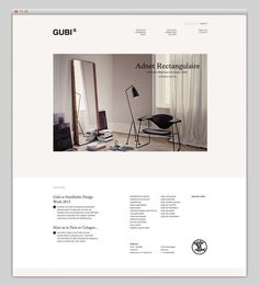 Gubi #website #layout #design #web