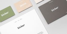 Bicker branding corporate design identity visual minimal beautiful clean nice by Mildred & Duck Australia Melbourne Mindsparkle Mag business