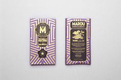 Marou Chocolate #packaging #marou #chocolate #gold