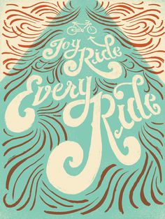JoyRide_color_01.jpg #bikes #calligraphy #ride #lettering