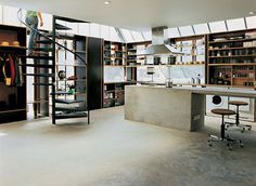 Kitchen #interior #kitchen #concrete