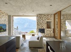 Stunning Stone House in Switzerland Unveils Modern Interiors 7