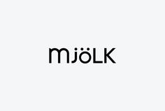 Mjölk by Tung #logotype #logo #typography