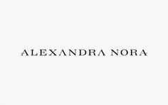 alexandra nora logo design #logo #design