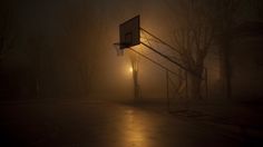 All sizes | Night game (in 16:9) | Flickr - Photo Sharing! #fog #night #hoop #atmosphere #basketball