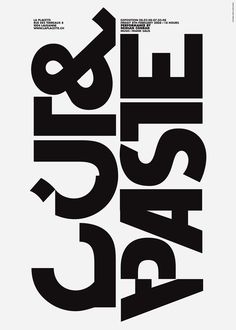 108_cutpaste_v2.jpg 572×800 pixels #poster #typography