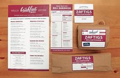 Zaftigs Delicatessen - CommonerInc #color #retro #label #restaurant #one