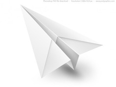White paper airplane psd icon Free Psd. See more inspiration related to Icon, Paper, Airplane, Web, White, Psd, Web icons, Paper airplane, Horizontal, Objects and Isolated on Freepik.