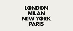 M—B Type & Design #paris #london #typography #york #milan #new