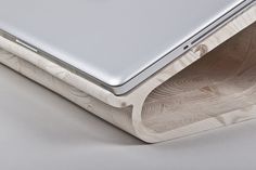 Wooden Laptop Stand #tech #design #wood #furniture #product