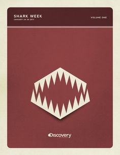 Minimal Poster Design - Shark Week on the Behance Network #posters #colors #vintage #series