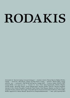 Rodakis #print
