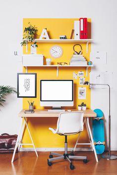 Yellow Workspace by Michelle Kenyon-Weston