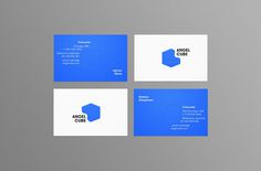 Angel Cube Business Cards #branding #business #card #design #graphic #letterpress #angel #identity #newcastle #logo #shorthand #brandmark #cube