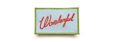 The Wonderful Jacket Badge #lettering #co #best #patch #made #wonderful #typography
