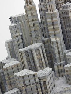 CJWHO ™ (Massive Stack of Books is Sculpted into an...) #sculpture #wei #city #design #books #liu #landscape #architecture #awesome