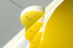 Matter Strategic Design 2011 Sketchbook - FPO: For Print Only #cardboard #yellow #calendar #matter #diecut