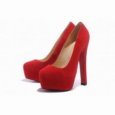 Christian Louboutin Daffy 160mm Suede Pumps Red #shoes