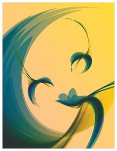 Visions | Part I of II on the Behance Network #abstract #vector #humming #derek #birds #smile #vision #flower #gangi