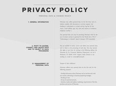 Privacy Policy Page from Hennessy › PatternTap #privacy #layout #policy