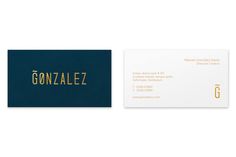 Gonzalez Business Cards #card #identity #business
