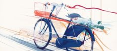 Hannay Robertson - Andrew Archer #archer #illustration #bike #andrew