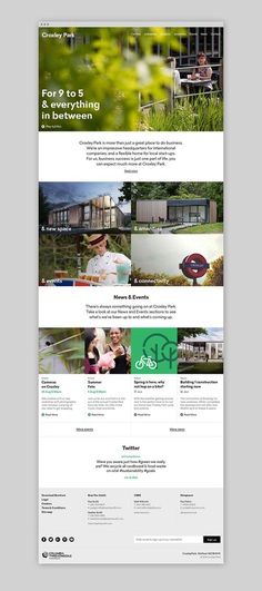 Logo, brochure, typography, illustration and website by Blast for UK business park Croxley Park