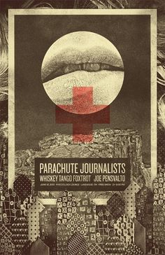 The Collective Loop: Parachute Journalist Posters #design #journalist #poster #art #parachute #band