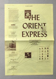 mindthat: Glashaus: The Orient Express #print #newsletter #typography