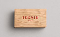 Project — Skovin Gulv — Heydays #business #card #print #wood #grain