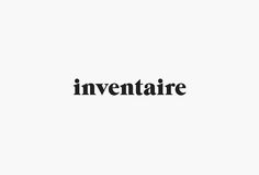 Inventaire Shop by 26 Lettres #logo #logotype #typography