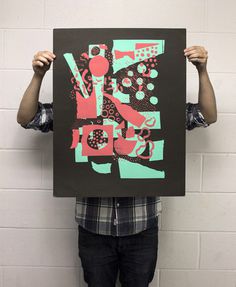 Screen Printing Experimentations - Maxime Francout #screen #print #poster #abstract