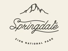 Springdale #logo #mountain #national #park