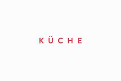 Küche by Rebecca Duff-Smith #logo #logotype #mark #typography