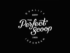 Logo(The Perfect Scoop by Rokas Sutkaitis, viaÂ visualgraphic) #logo